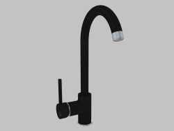 Washbasin mixer with spout U - graphite Nemezia (BEN 262M)