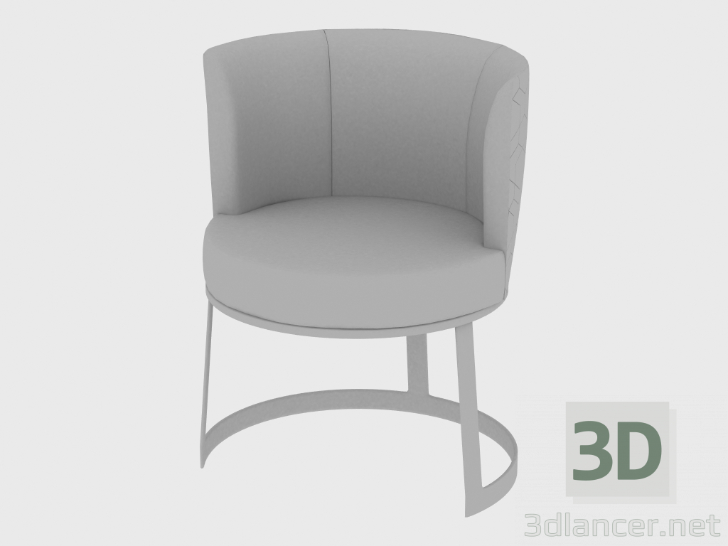 3d model Silla de silla roja (59x44xH75) - vista previa