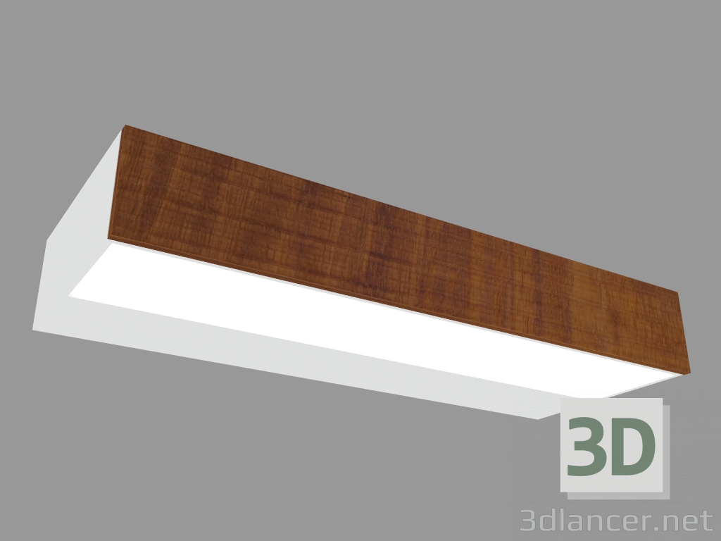 modello 3D Lampada da parete MINI-LOOK APPLIQUE WOOD DOUBLE EMISSION L 220mm (L9202W) - anteprima