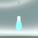 3d model Pendant lamp Flou (P433X290, Aquamarine) - preview