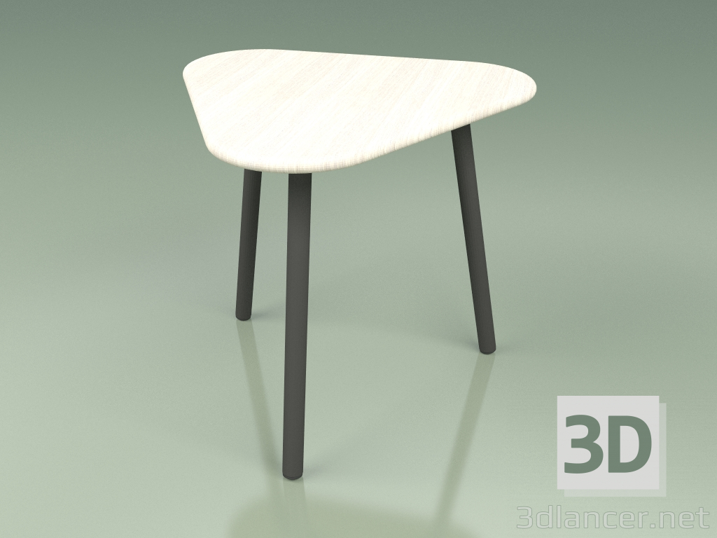 3d модель Столик приставний 010 (Metal Smoke, Weather Resistant White Coloured Teak) – превью