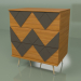 3d model Chest of drawers Lady Woo with color pattern (dark brown) - preview