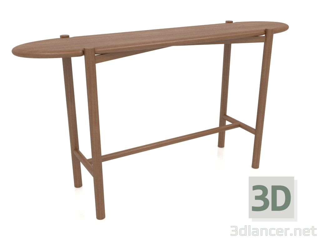 Modelo 3d Mesa de console KT 01 (1400x340x750, madeira marrom claro) - preview