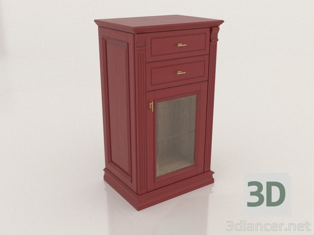 3d model Chest of drawers small (Chateau) - preview