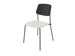 Unstrain chair with plywood back and seat upholstery h81 (black plywood)