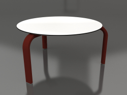 Mesa de centro redonda Ø70 (Vinho tinto)