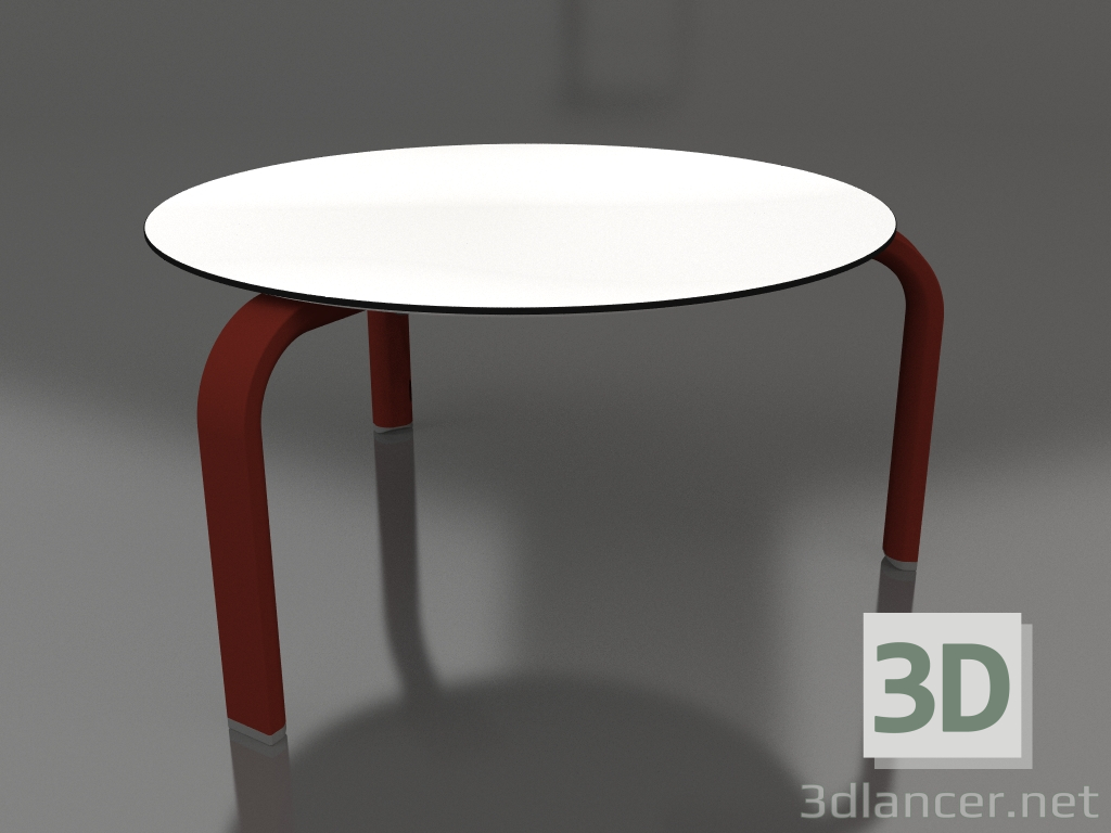 3D Modell Runder Couchtisch Ø70 (Weinrot) - Vorschau