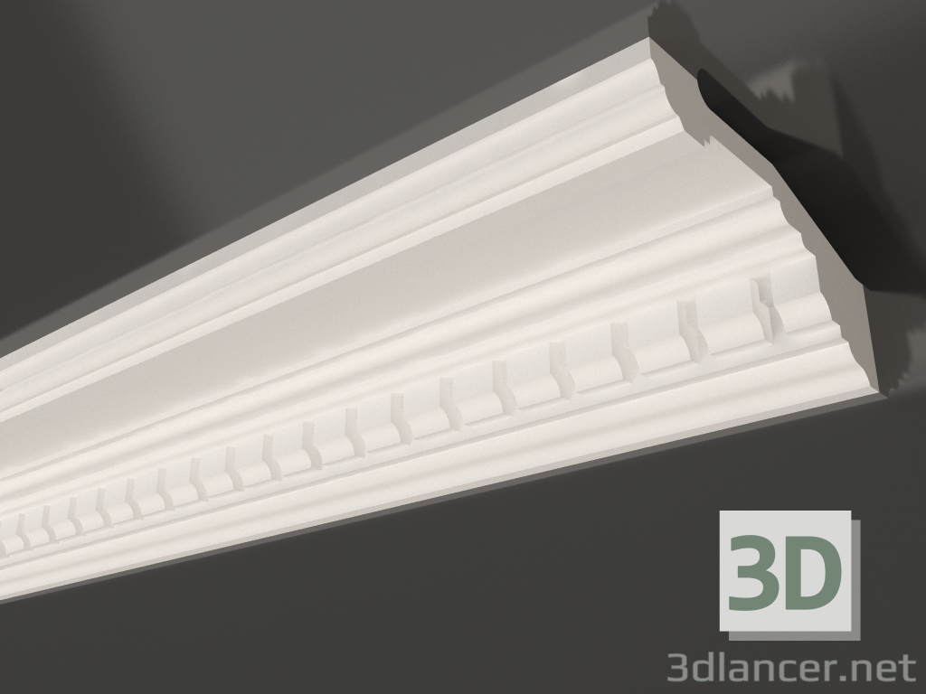 modello 3D Cornice per soffitto in gesso KL 018 (85x174x1005) - anteprima