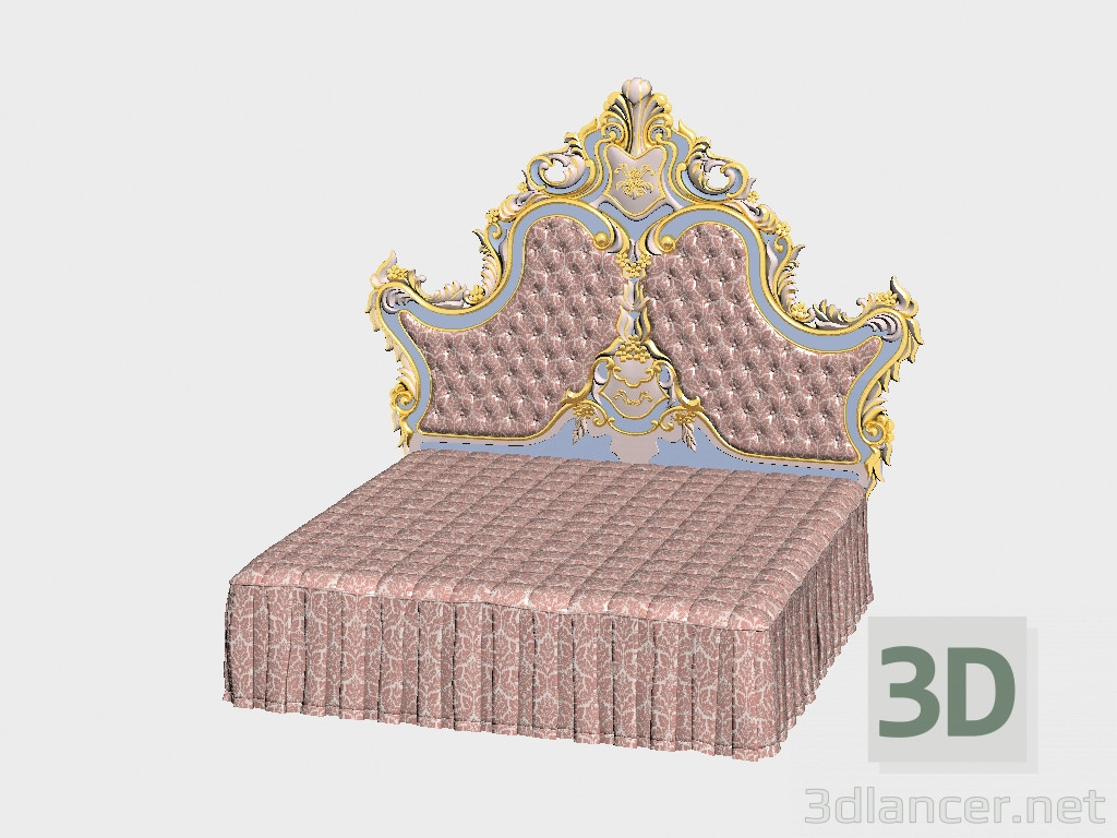 3D Modell Doppelbett - Vorschau