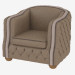 3d model Sillón cuero Antares - vista previa