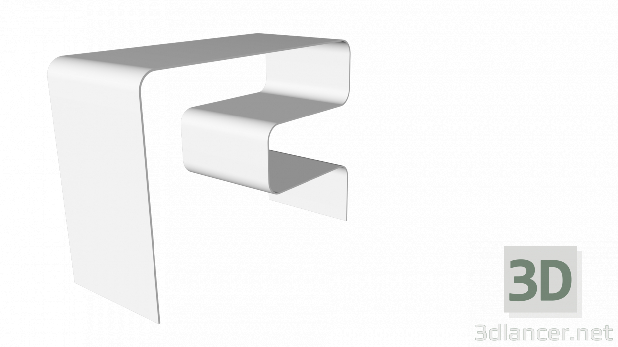 3d model high-tech table - preview