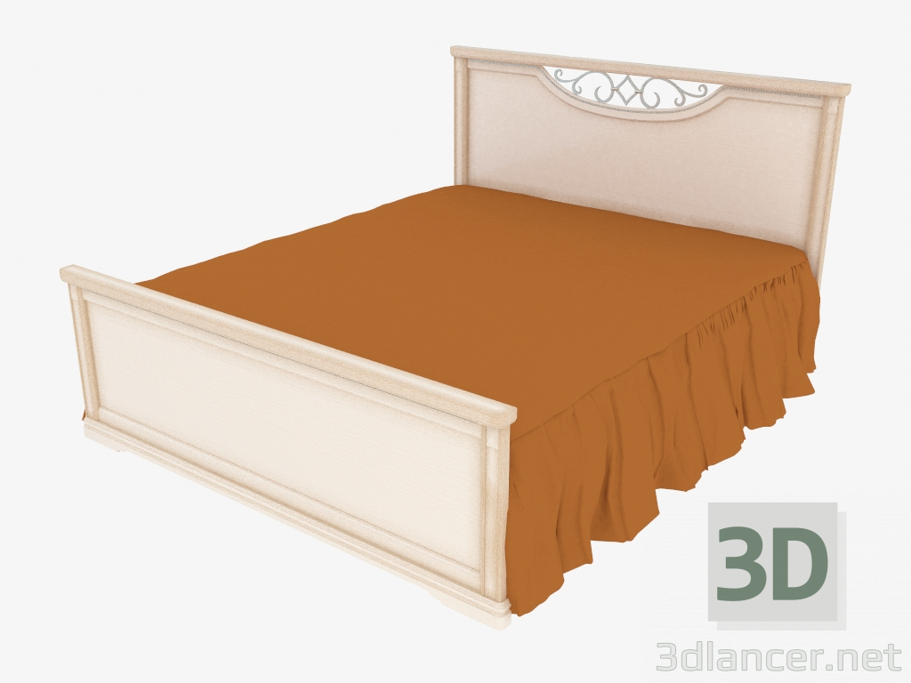 Modelo 3d Cama de casal (1570х1106х2097) - preview