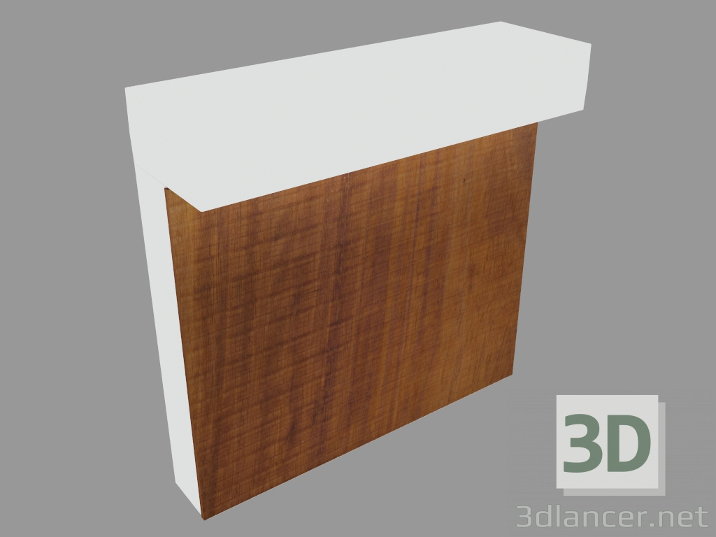 3d модель Світильник-стовпчик MINI-LOOK BOLLARD WOOD SINGLE EMISSION H. 220mm (L9206W) – превью