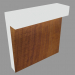 3d model Post lamp MINI-LOOK BOLLARD WOOD SINGLE EMISSION H. 220mm (L9206W) - preview