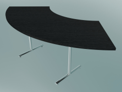 Tavolo a mezzaluna con gamba a T (1500x750mm)