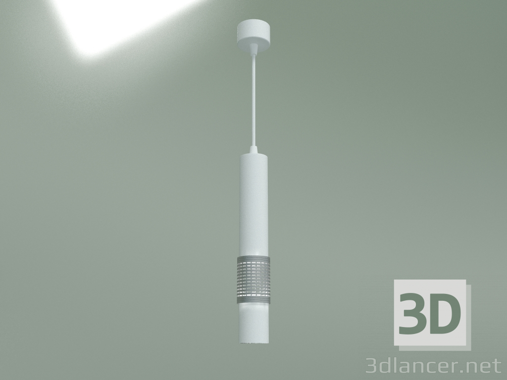 Modelo 3d Lâmpada pendente DLN001 MR16 (branco fosco prateado) - preview