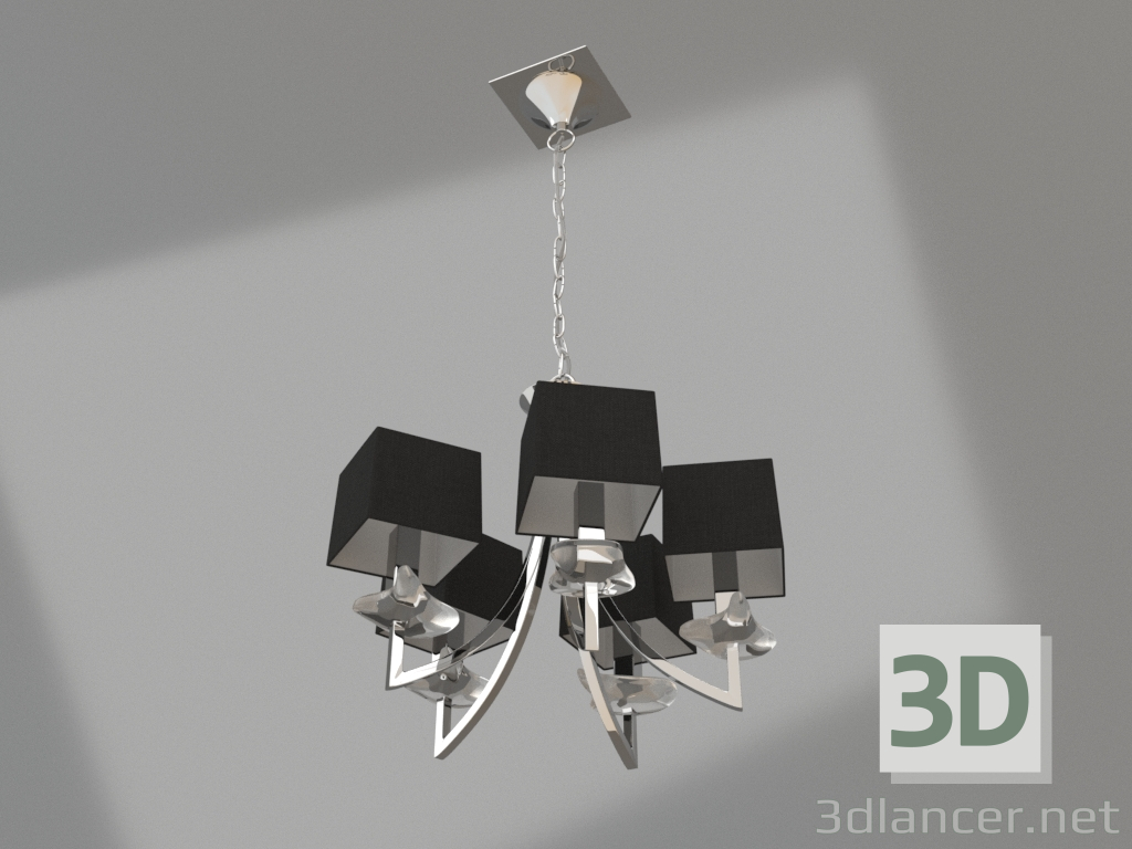 3d model Hanging chandelier (0782) - preview