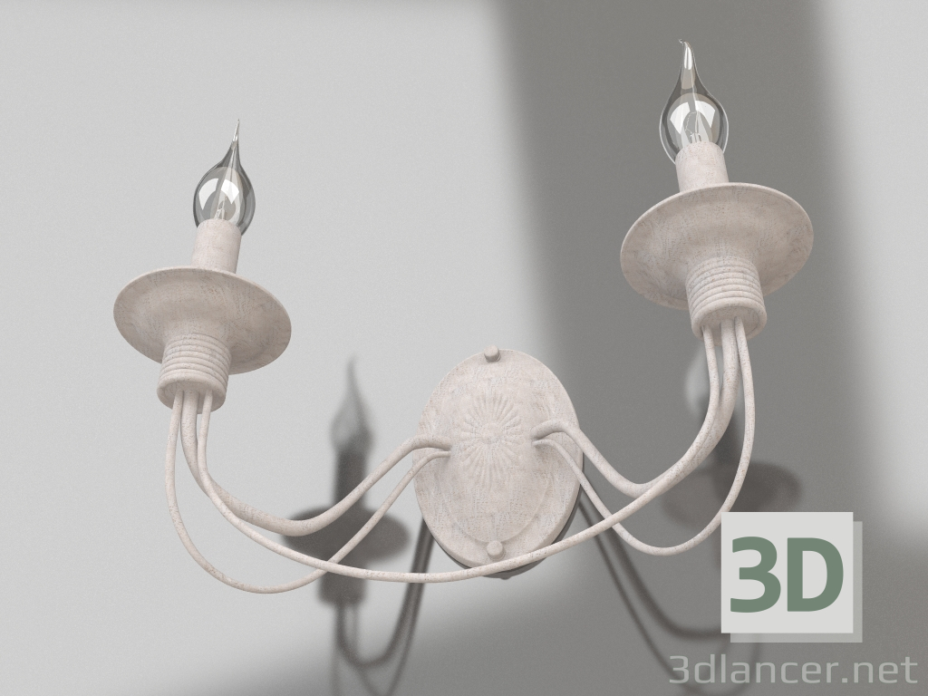 Modelo 3d Luminária de parede Velia (FR2046-WL-02-WG) - preview