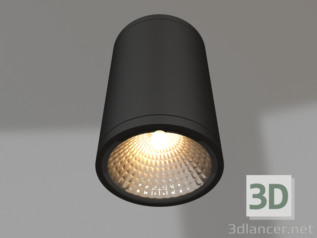 3d модель Світильник LGD-FORMA-SURFACE-R90-12W Day4000 (BK, 44 deg, 230V) – превью