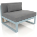 3d model Modular sofa, section 3 (Blue gray) - preview