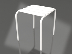 Tabouret bas. Table d'appoint (Blanc)