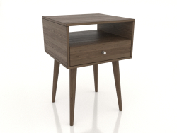 Bedside table 400 mm (lightened ash walnut)