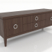 3d model TV cabinet 2 1500 mm (dark walnut) - preview