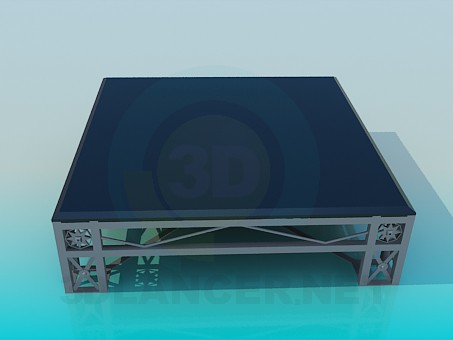 3d model Square table - preview