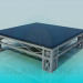 3d model Square table - preview