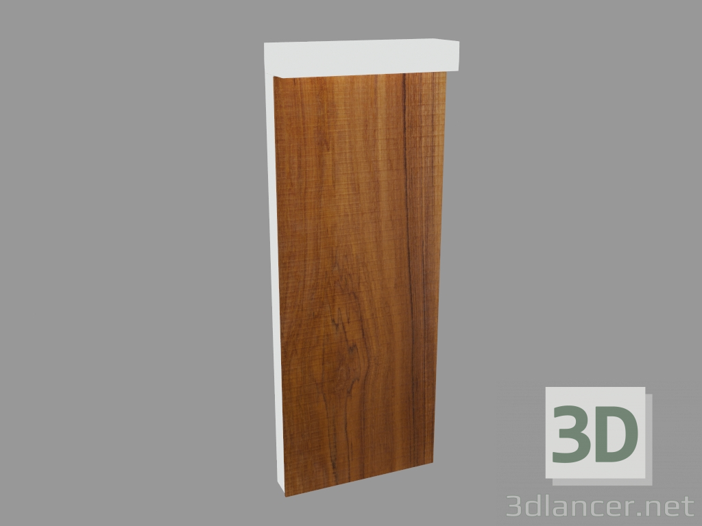 3d model Lámpara de poste MINI-LOOK BOLLARD MADERA SIMPLE EMISIÓN H. 580mm (L9211W) - vista previa