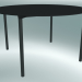 3d model Mesa MONZA (9224-01 (Ø 129cm), A 73cm, HPL negro, aluminio, con recubrimiento en polvo negro) - vista previa