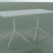 3d model Mesa rectangular con base doble 5702, 5719 (H 74 - 69x139 cm, blanco, V12) - vista previa