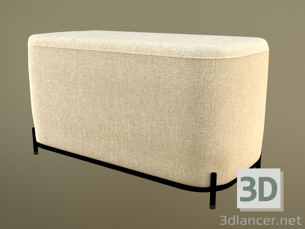 modello 3D Pouf Pawai 80 cm - anteprima