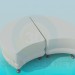 3d model Double ottoman - preview