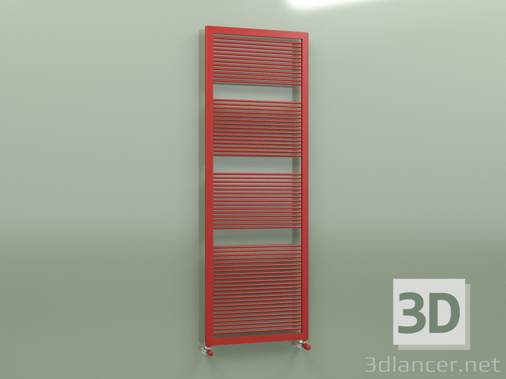 modello 3D Scaldasalviette LIKE (1806x632, Rosso - RAL 3000) - anteprima