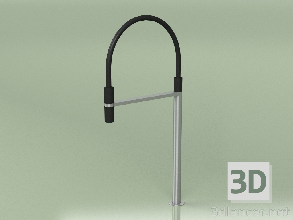 3d model Swivel deck spout, black flexible hose, magnet connection (BC 500, AS) - preview