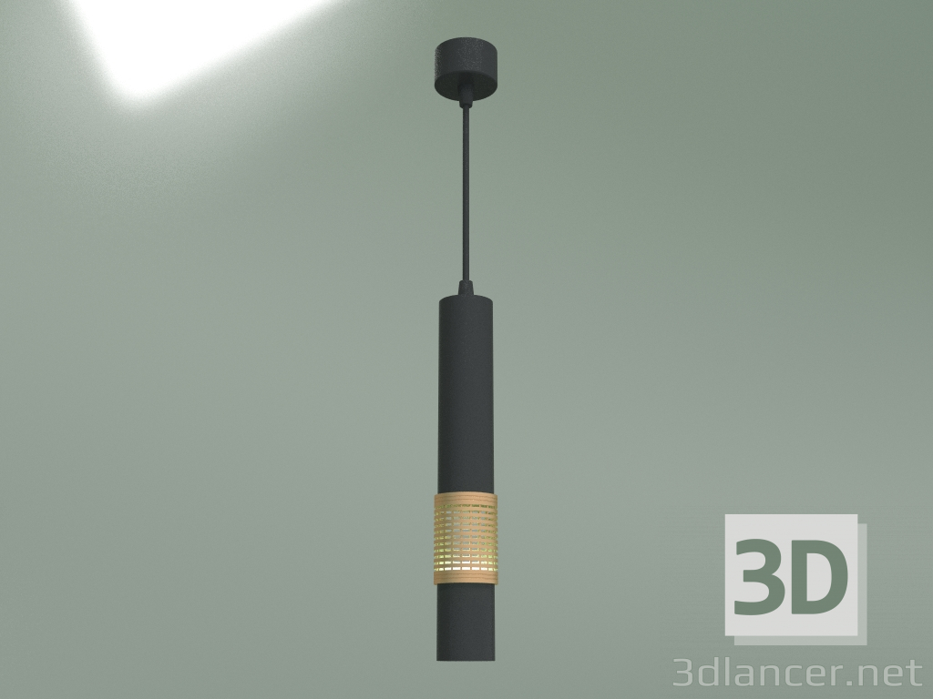 Modelo 3d Luminária pendente DLN001 MR16 (preto fosco-dourado) - preview