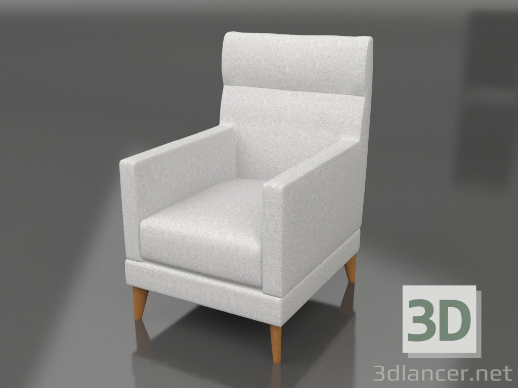 modèle 3D Chaise haute polaire - preview