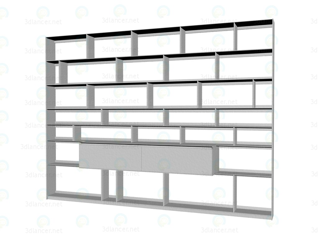 3d model Sistema de mobiliario (rack) FC0928 - vista previa