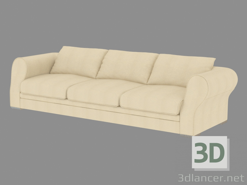 3d model Sofá moderno cuatro plazas Otello (320х114х75) - vista previa