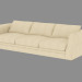 3d model Sofa modern four-seater Otello (320х114х75) - preview