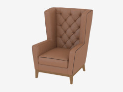 Fauteuil en cuir Aurora petit