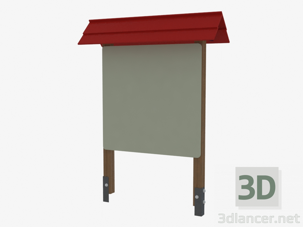 3D Modell Informationsstand (4511) - Vorschau