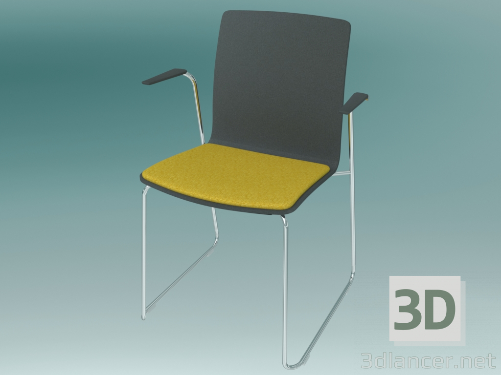 3d model Silla de visita (K22V3 2P) - vista previa