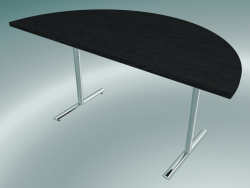 Table à pied en T Flip-top semi-circulaire (1500x750mm)