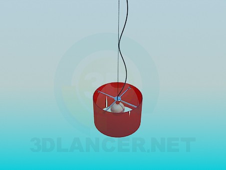 3d model Lamp with shade - preview