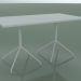 3d model Mesa rectangular con una base doble 5703, 5720 (H 74 - 79x139 cm, blanco, V12) - vista previa