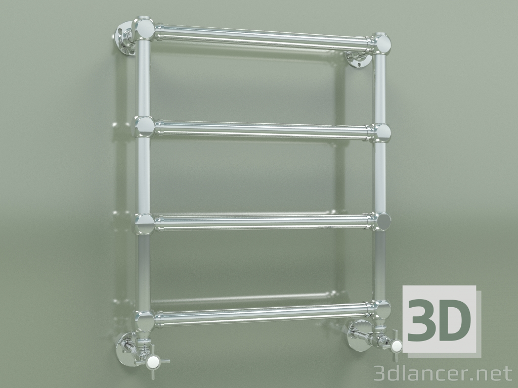 3d model Minuette heated towel rail (596x540, Сhrome-plated) - preview