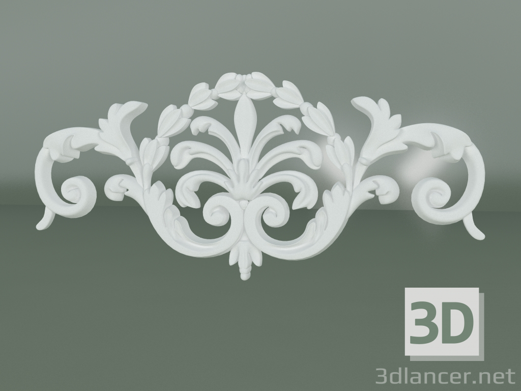 Modelo 3d Elemento de decoração de estuque ED114 - preview