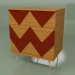 modèle 3D Commode Lady Woo avec un motif de couleur (bordeaux) - preview